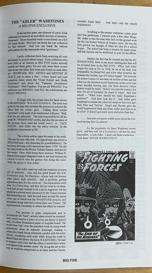 Chris Pedrin's The Big Five Information Guide #1