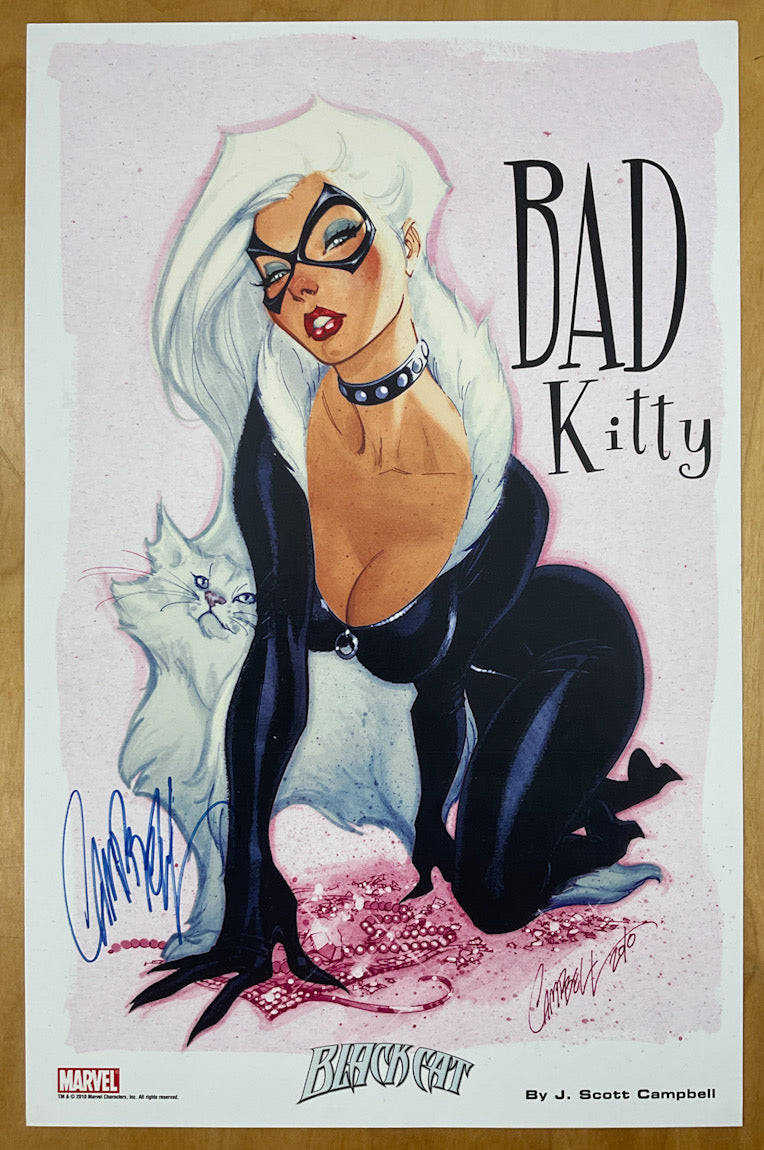 Black Cat "Bad Kitty" Print - Signed