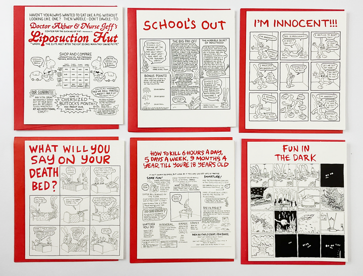 Life in Hell Greeting Cards - Set of 11