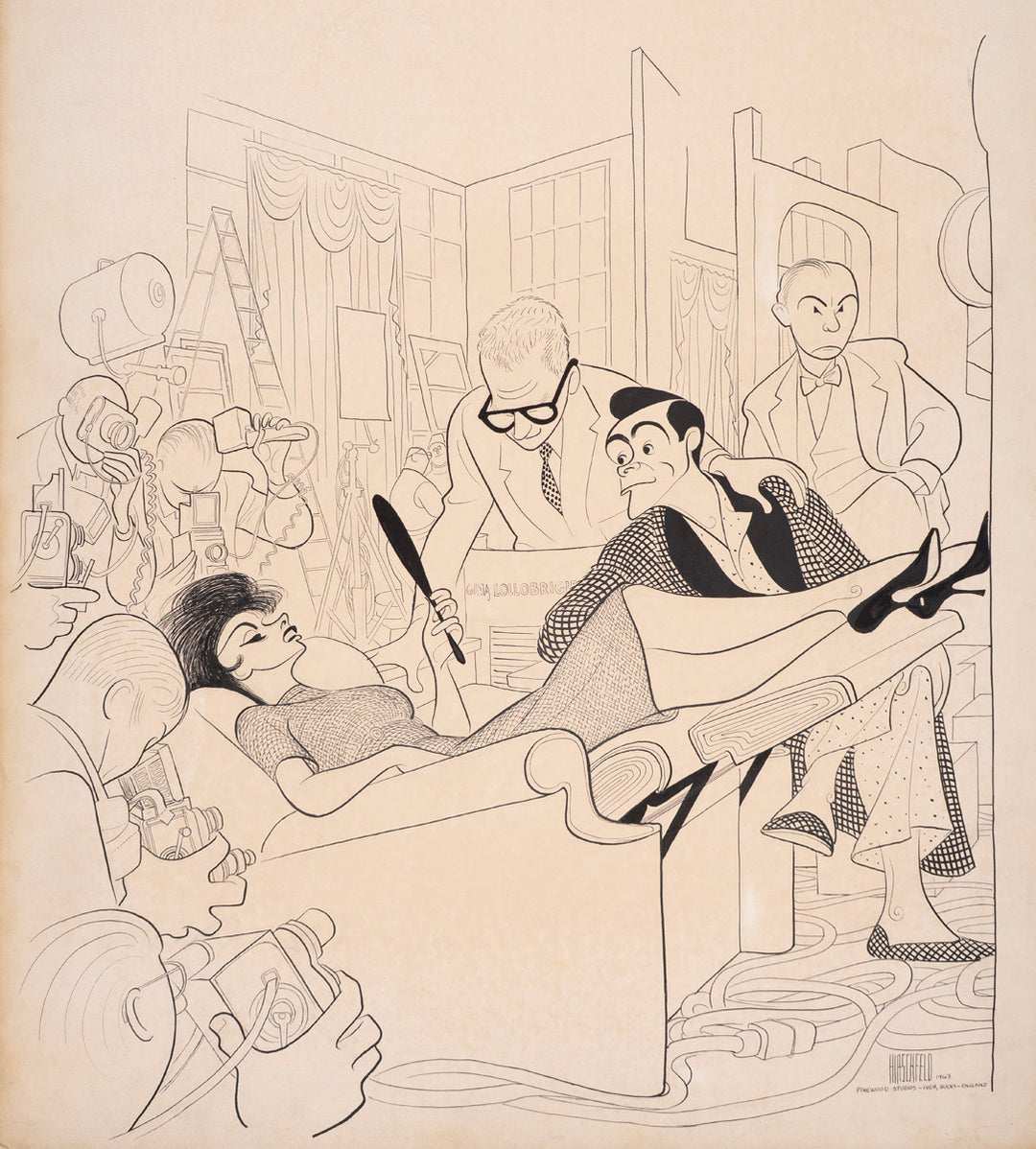 On the Set of A Woman of Straw