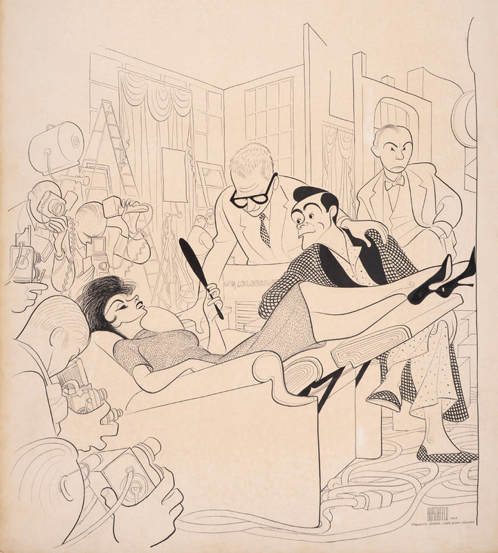 On the Set of A Woman of Straw