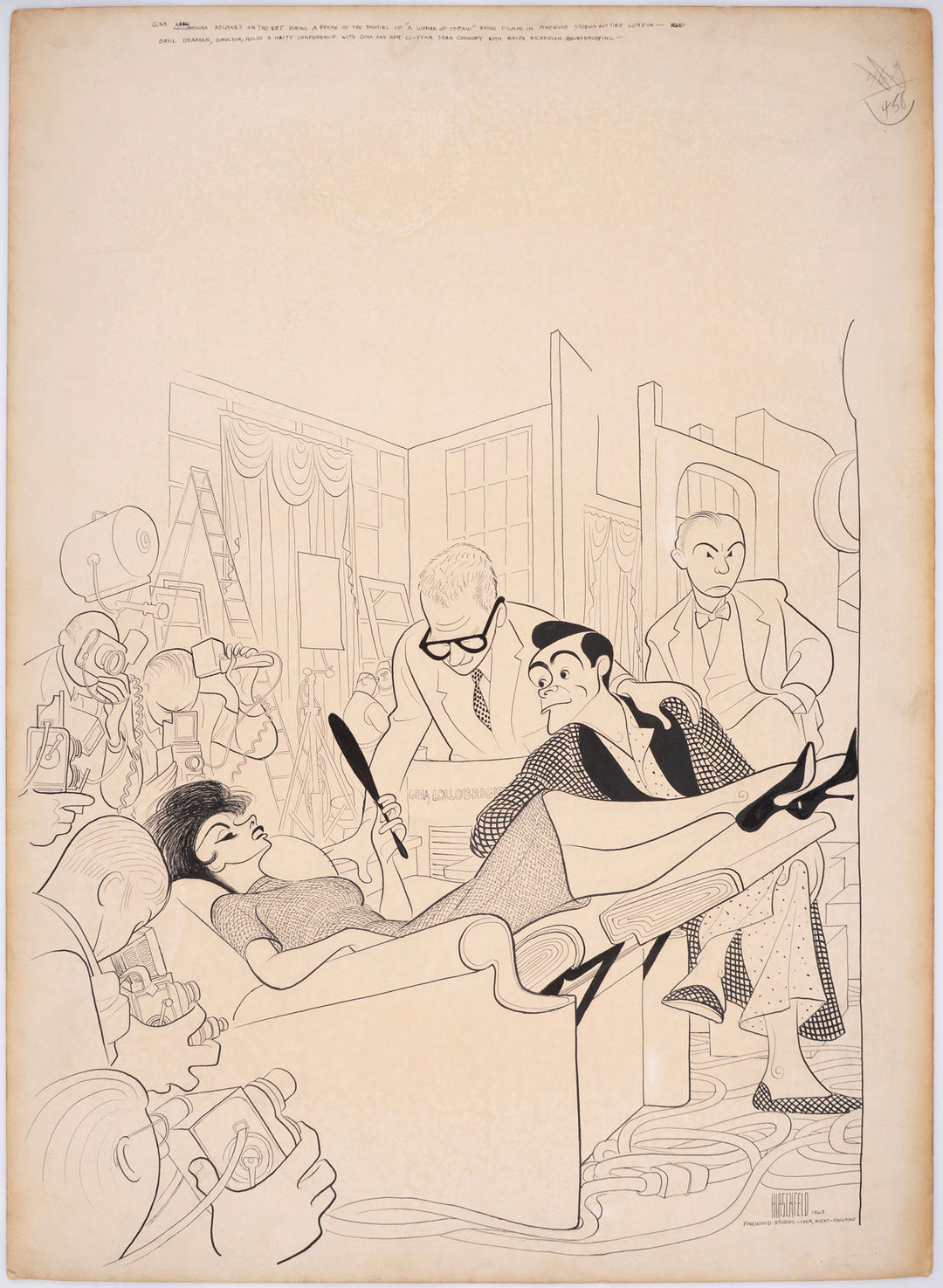 On the Set of A Woman of Straw