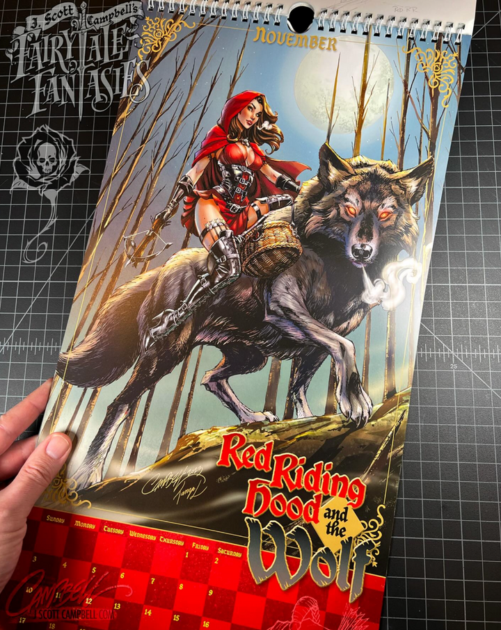 Fairytale Fantasies Femme Fatales Calendar 2024 Cover B: Collector's Edition "Dark Cover"