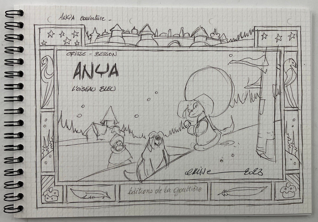 Anya et l'oiseau bleu Storyboard - Signed