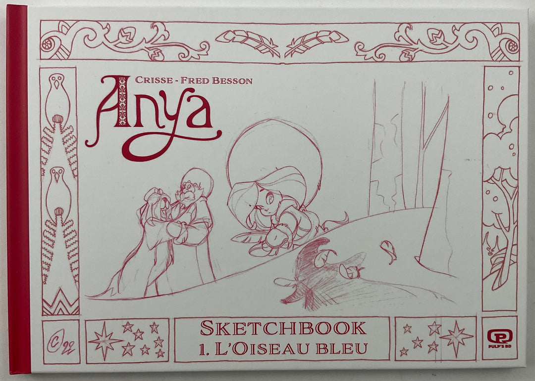 Anya et l'oiseau bleu Sketchbook - Signed