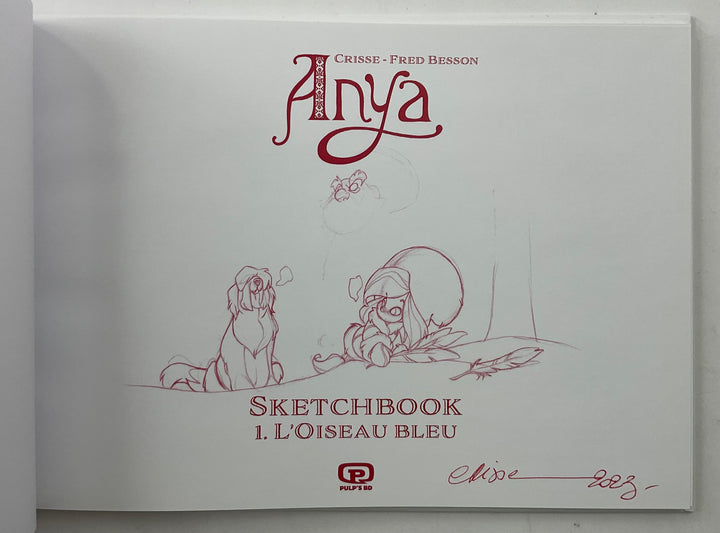 Anya et l'oiseau bleu Sketchbook - Signed