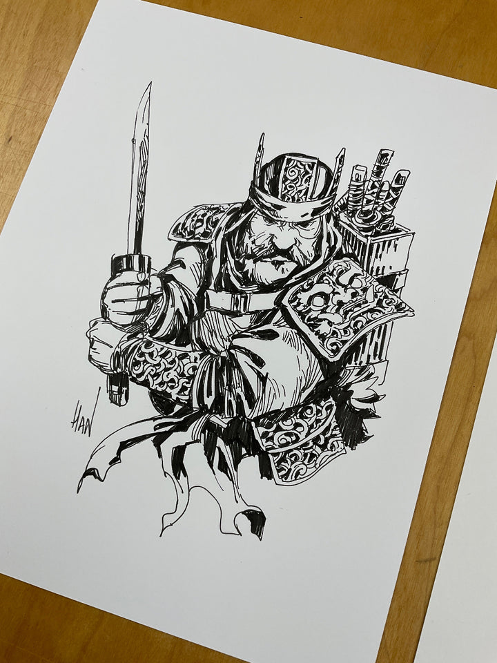 The Blacksmith: The Sword of the Serpent - With Kickstarter Extras and an Original Ink Drawing