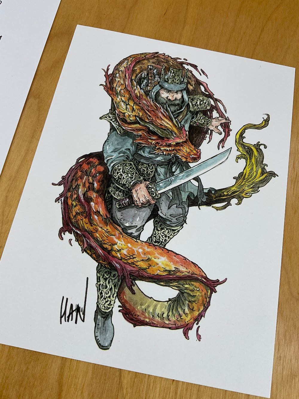 The Blacksmith: The Sword of the Serpent - With Kickstarter Extras and an Original Ink Drawing