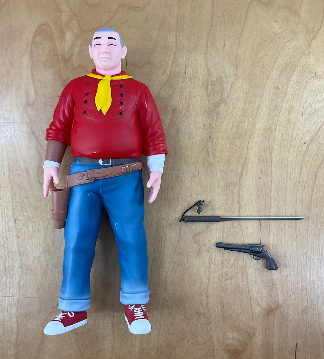 The Shaolin Cowboy 14" Designer Vinyl Action Figure by Geof Darrow Red Comic Book Edition