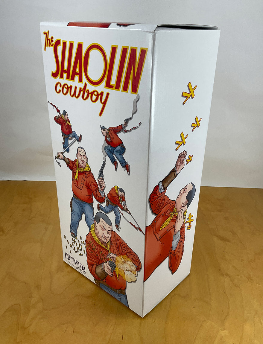 The Shaolin Cowboy 14" Designer Vinyl Action Figure by Geof Darrow Red Comic Book Edition