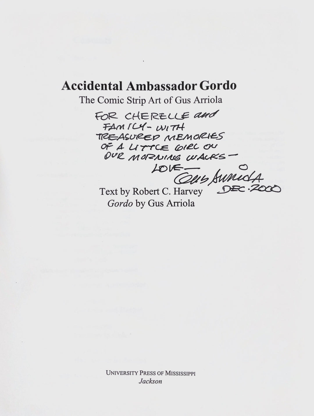 Accidental Ambassador Gordo - Signed
