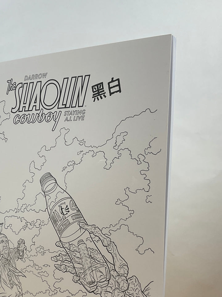 Shaolin Cowboy: Staying A.I.Live #1-2 Oversize B&W Edition- Signed - Near Fine