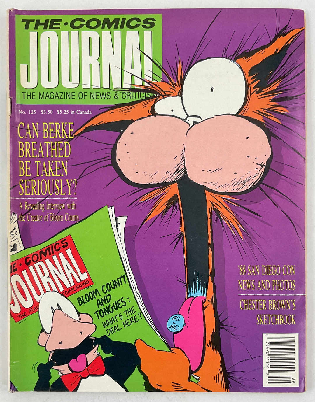 The Comics Journal #125 - Berke Breathed Interview