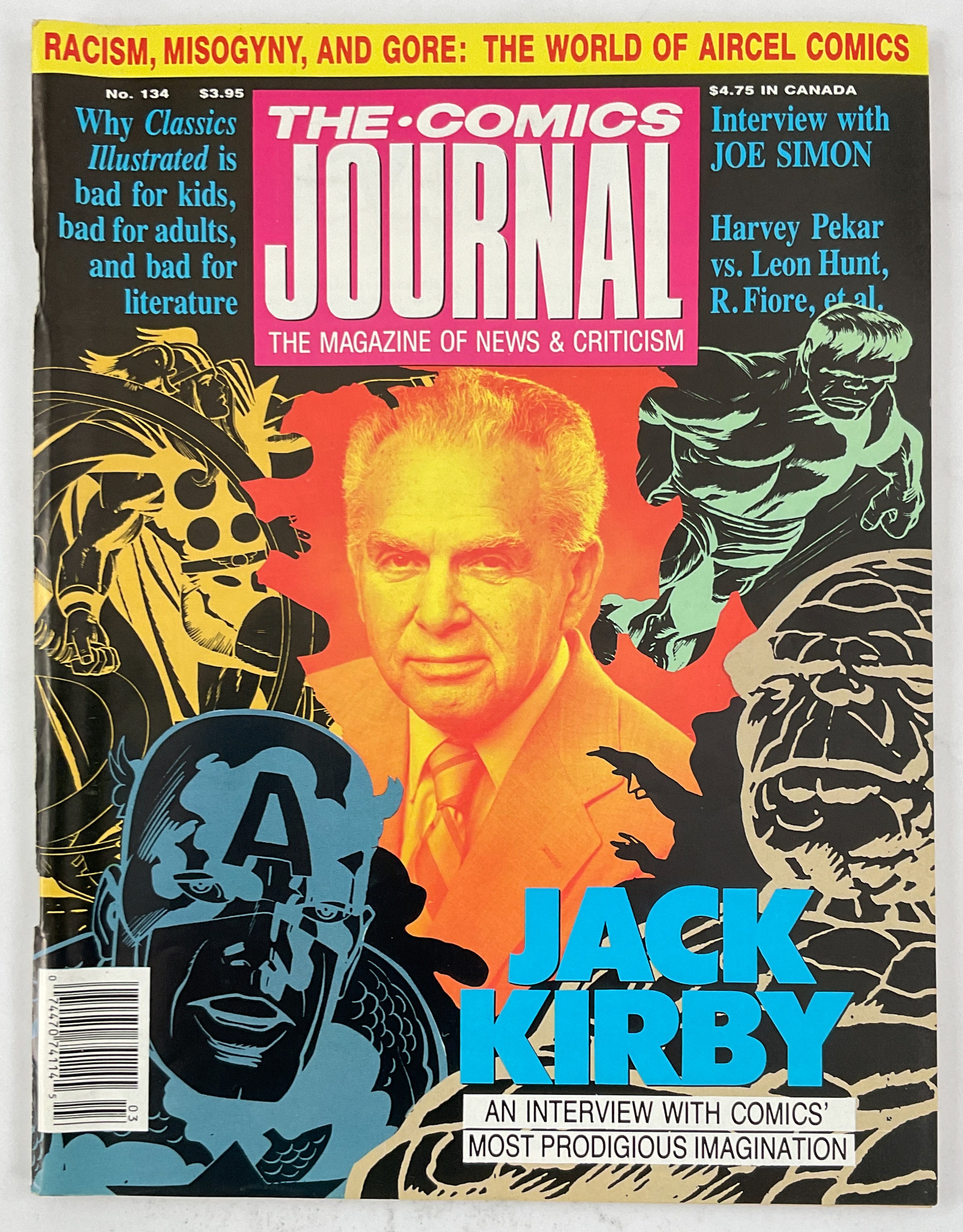 The Comics Journal #134 - Jack Kirby Interview – Stuart Ng Books