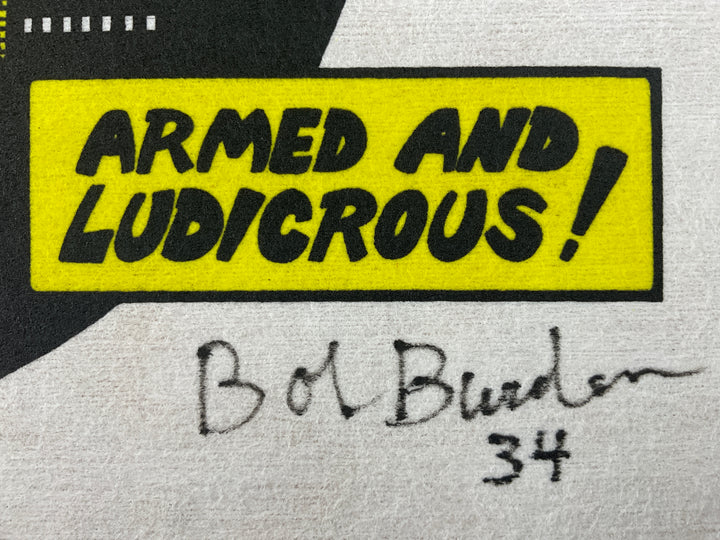 Flaming Carrot: Armed and Ludicrous - Signed & Numbered Print on Fabric