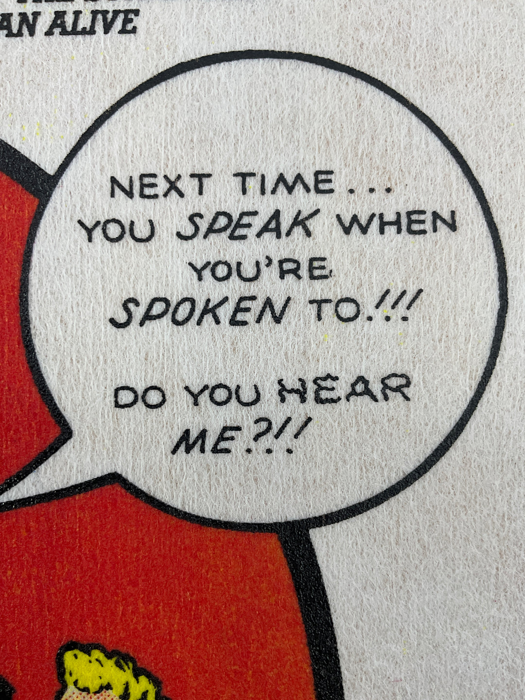 Flaming Carrot: The Superhero with Nothing to Lose! - Signed & Numbered Print on Fabric