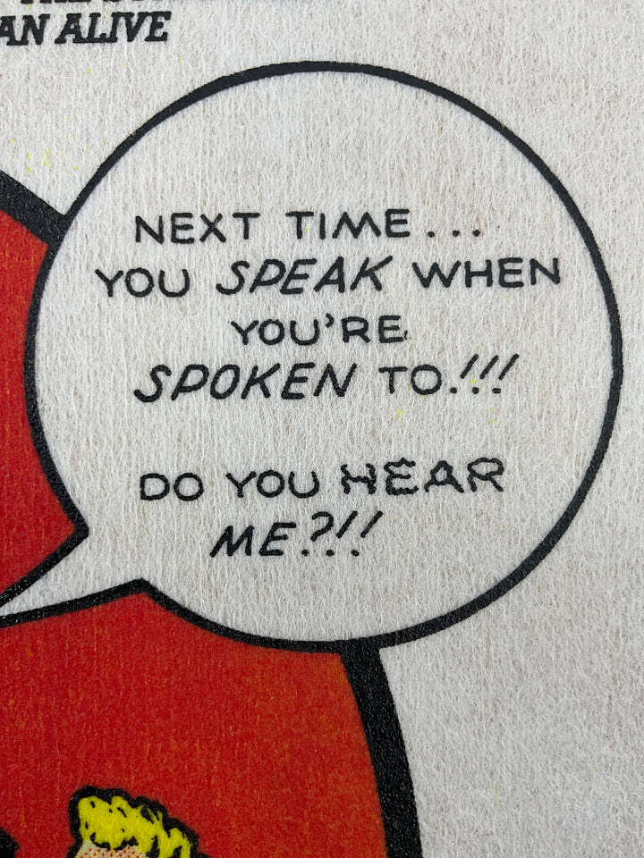 Flaming Carrot: The Superhero with Nothing to Lose! - Signed & Numbered Print on Fabric