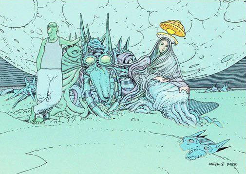Inside Moebius Postcard Set