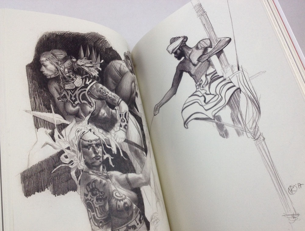 Inspire: Collected Drawings, Paintings & Digital Works of Viktor Kalvachev - Hardcover Edition - with a Signed Headsketch