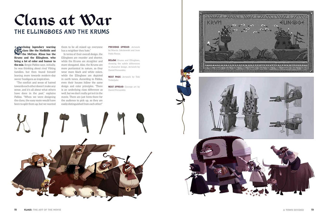 Klaus - The Art of the Movie - First Printing Signed with a Drawing