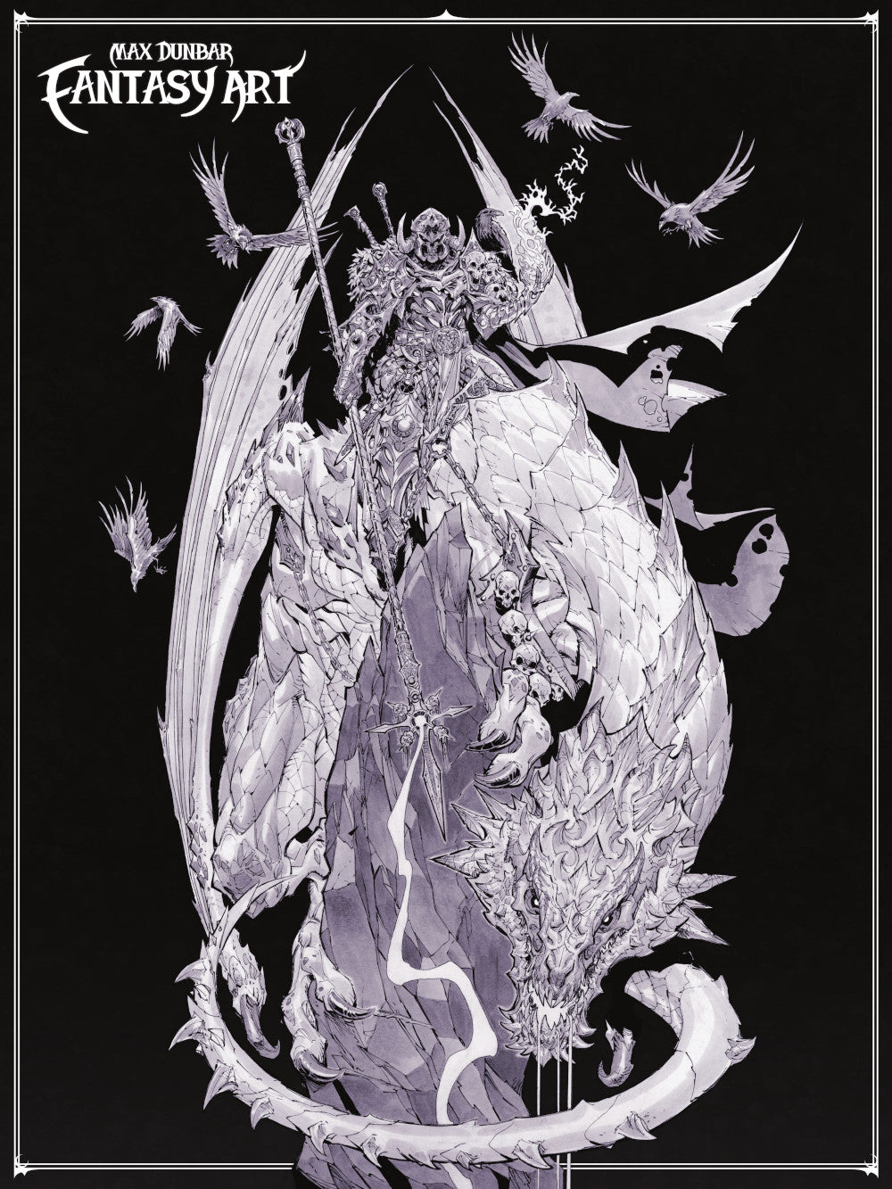 Max Dunbar Fantasy Art - Signed