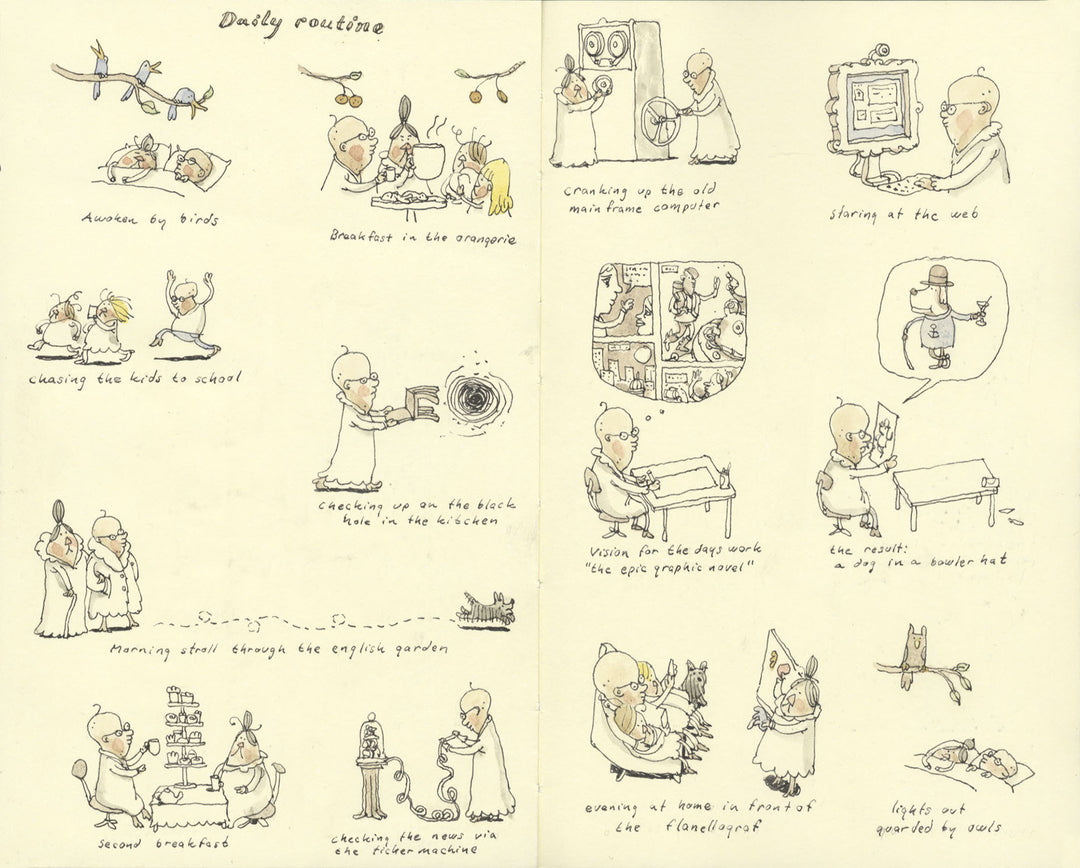 The Third in Line - From the Sketchbooks of Mattias Adolfsson - Signed with a Drawing