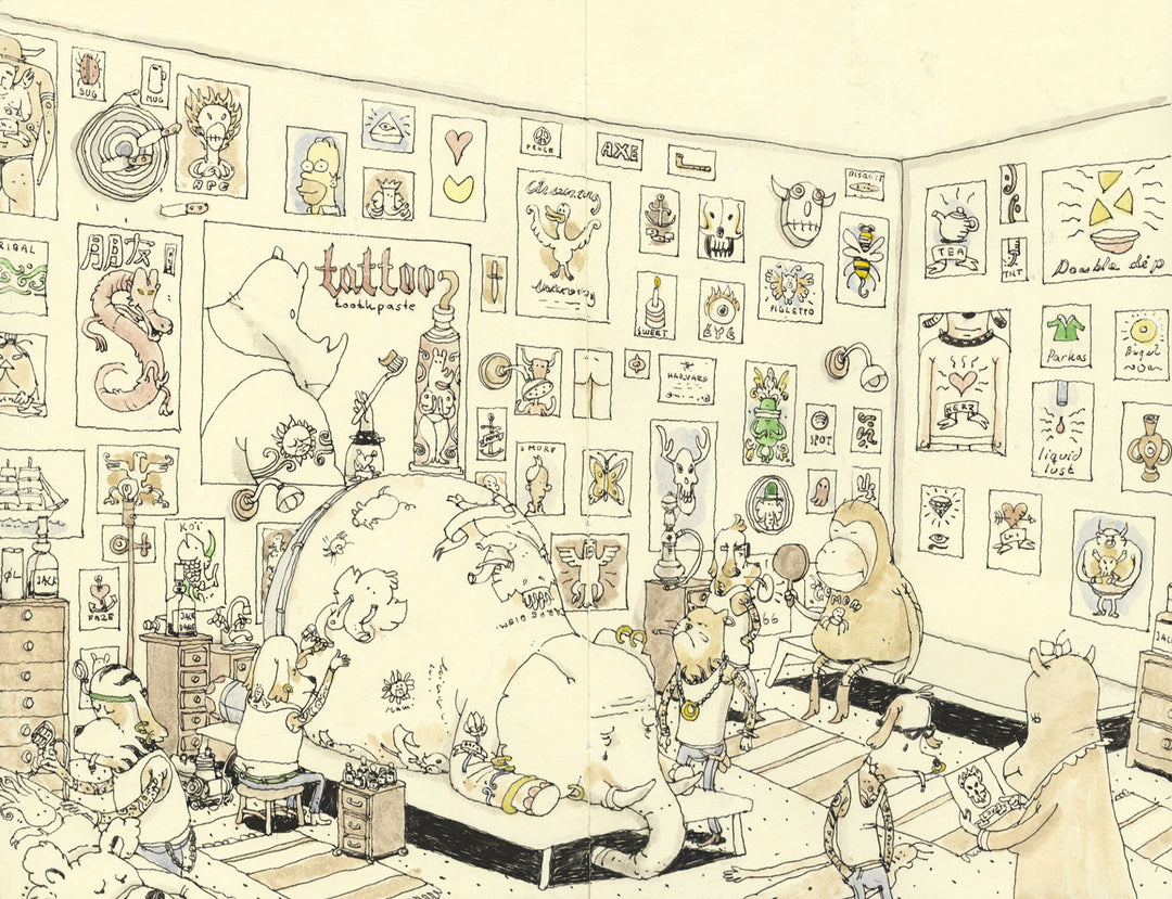 The Third in Line - From the Sketchbooks of Mattias Adolfsson - Signed with a Drawing
