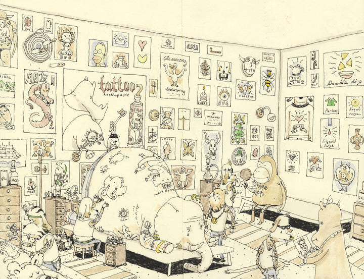 The Third in Line - From the Sketchbooks of Mattias Adolfsson - Signed with a Drawing