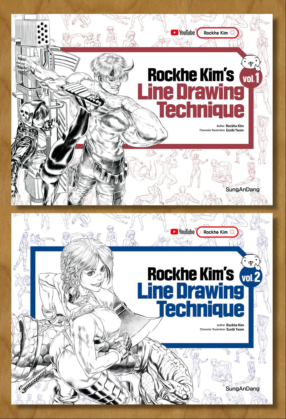 Line Drawing Technique By Rockhe Kim (English Ver.) Set