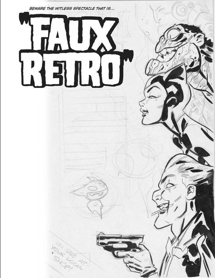 Ben Caldwell Sketchbook #40: Faux Retro - Signed