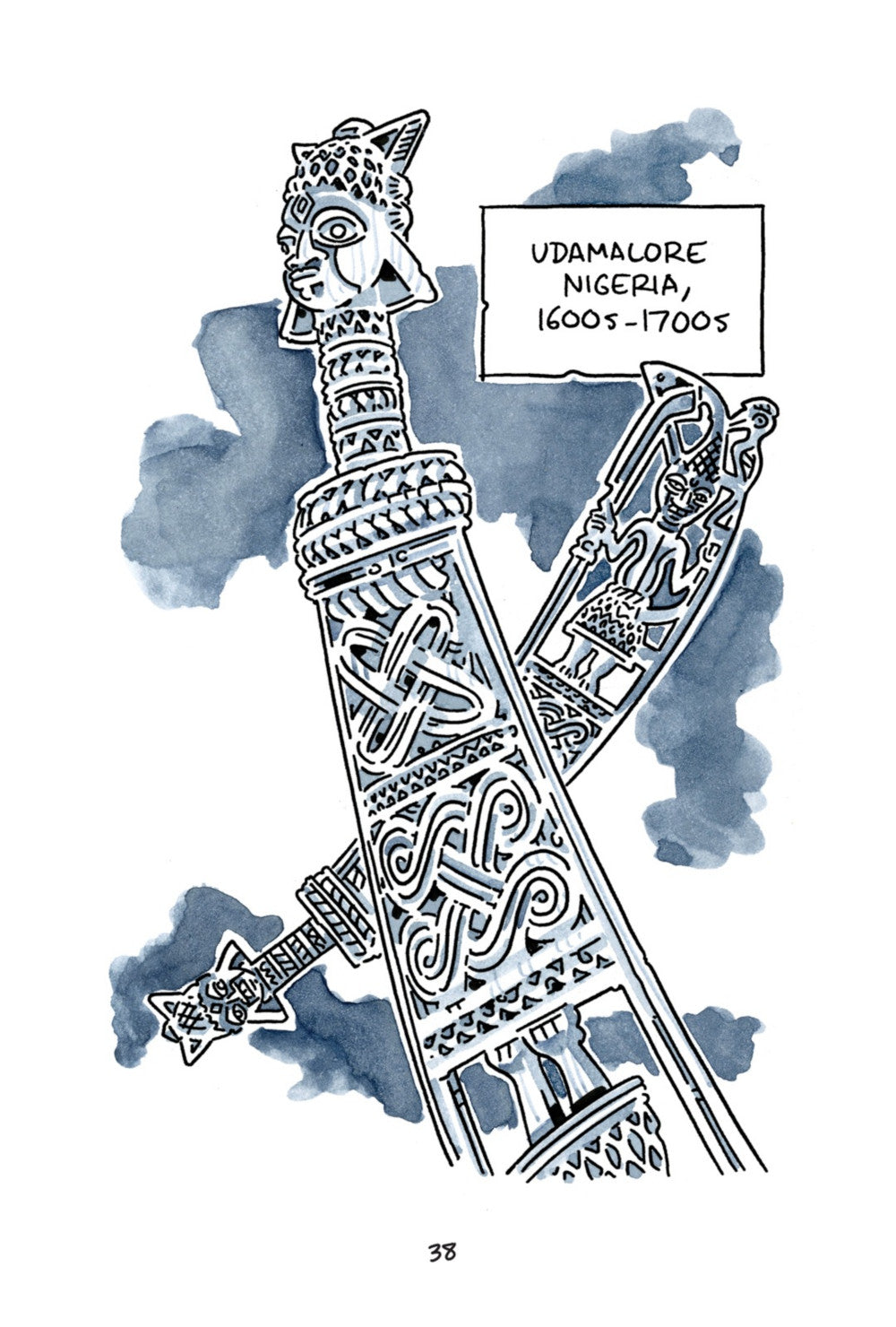 A Dream of Swords - Signed with a Color Drawing
