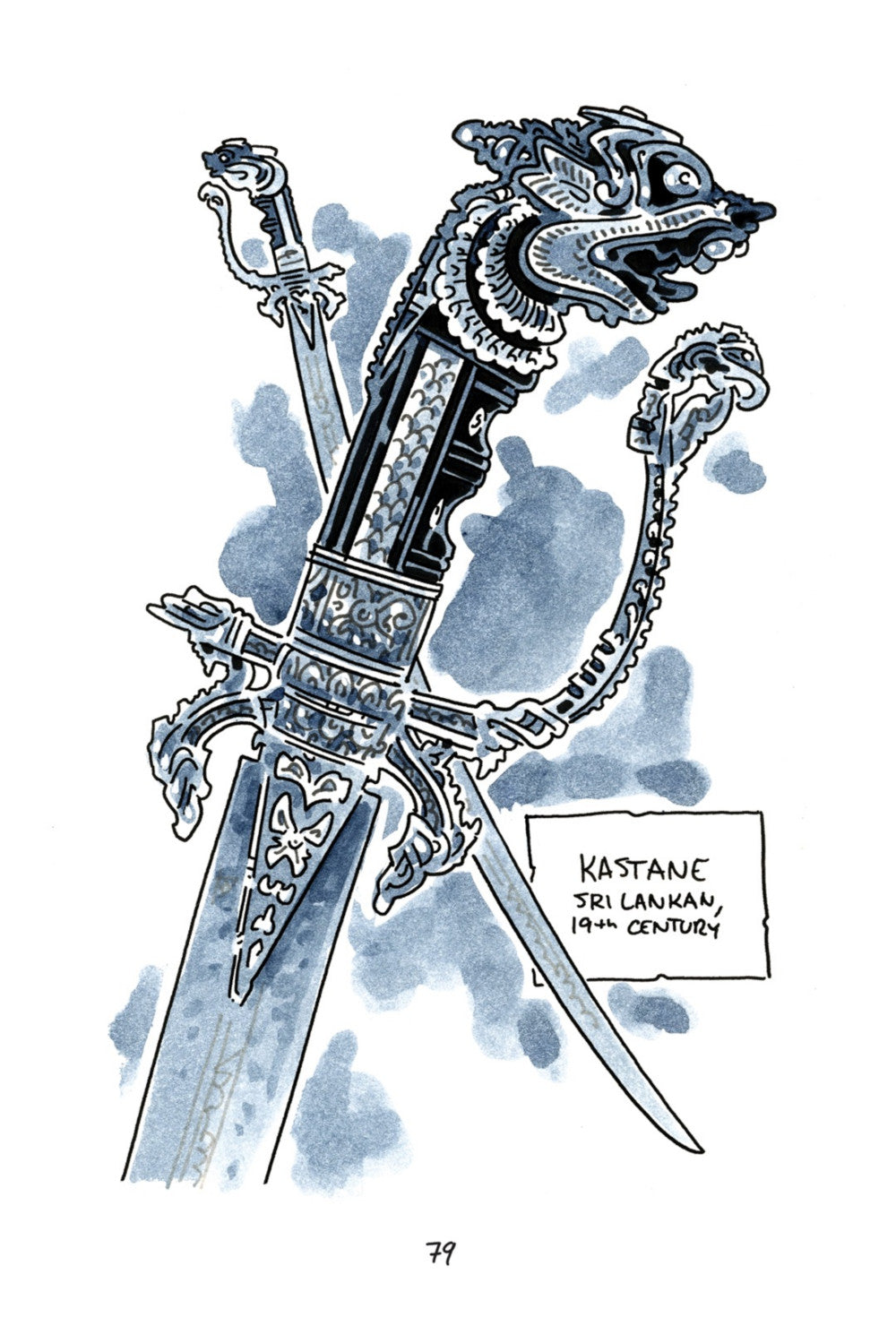 A Dream of Swords - Signed with a Color Drawing