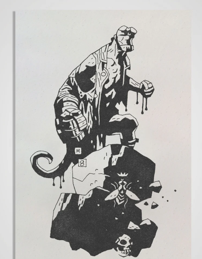 Hellboy 30th Anniversary Letterpress Print Set