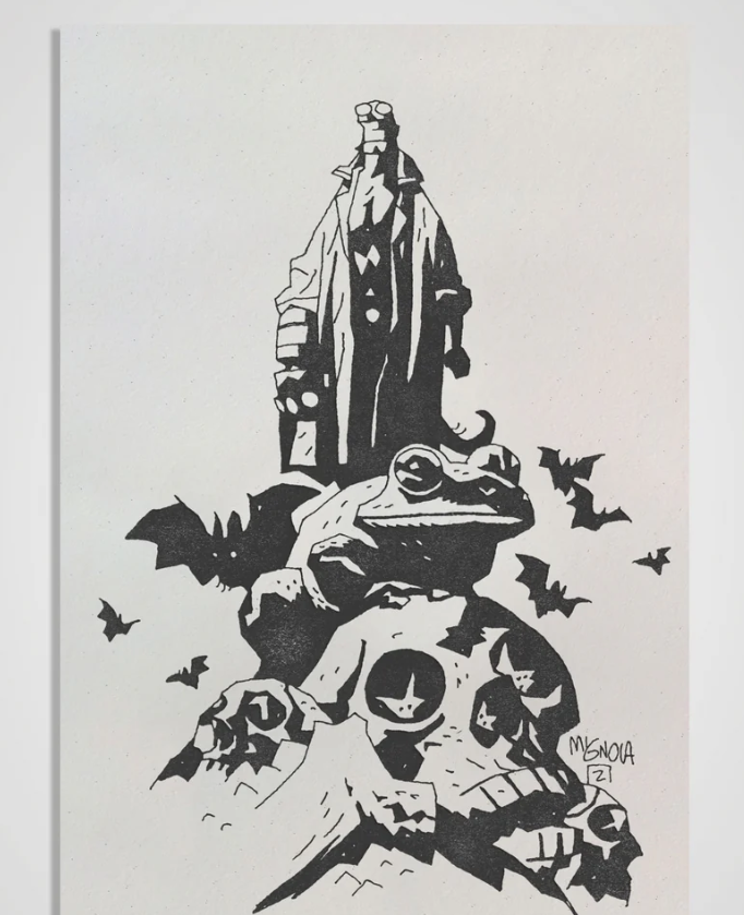 Hellboy 30th Anniversary Letterpress Print Set