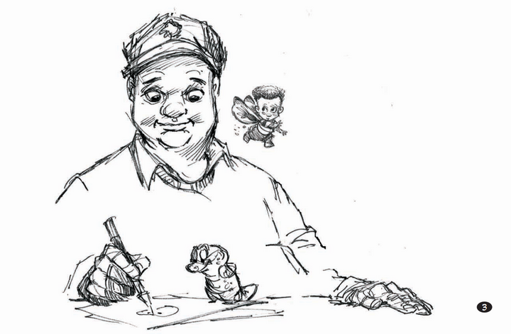 Gators and Other Walking Bags of Thought: The Works of Phil Mendez, Sketchbook #4