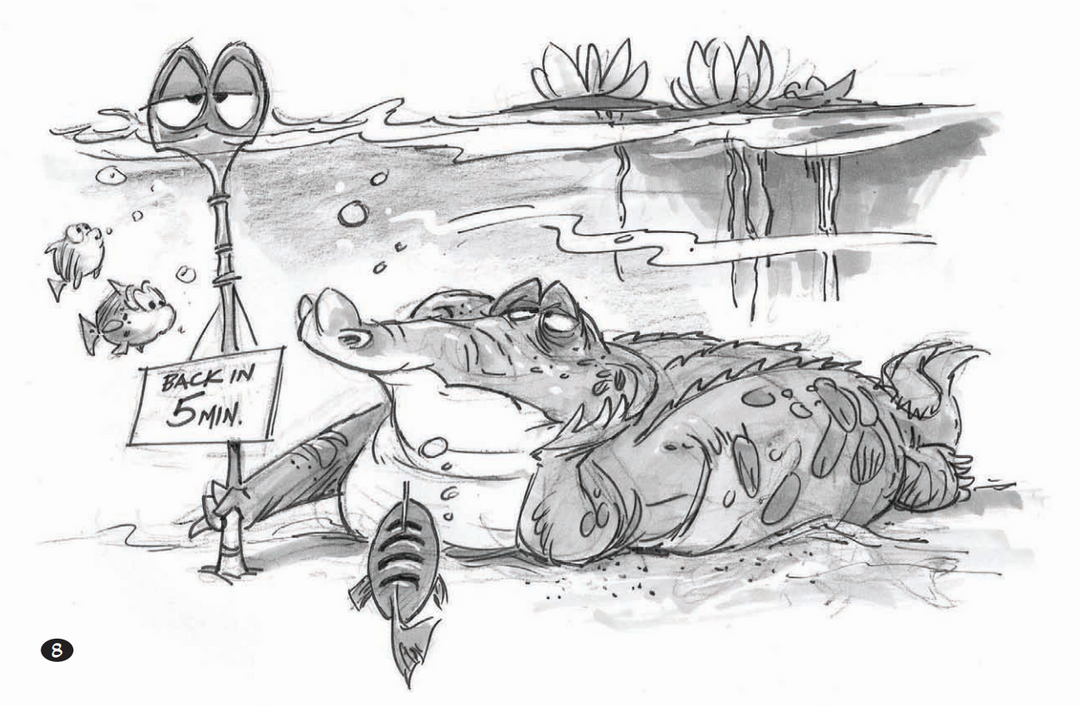 Gators and Other Walking Bags of Thought: The Works of Phil Mendez, Sketchbook #4