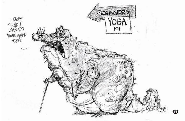 Gators and Other Walking Bags of Thought: The Works of Phil Mendez, Sketchbook #4