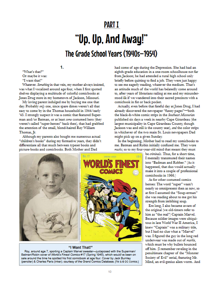 Roy Thomas: A Life in Four Colors 1940 - 1966