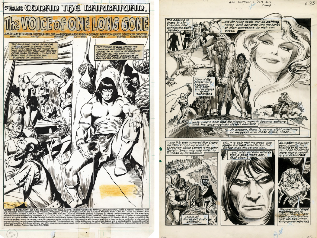 Conan the Barbarian Colossal Edition - John Buscema Cover