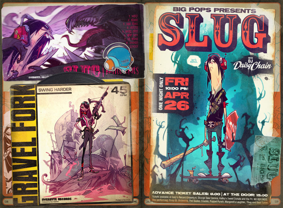 The Monster Volume - Signed First with Drawings, A Separate Drawing, Slipcase and other Kickstarter Extras