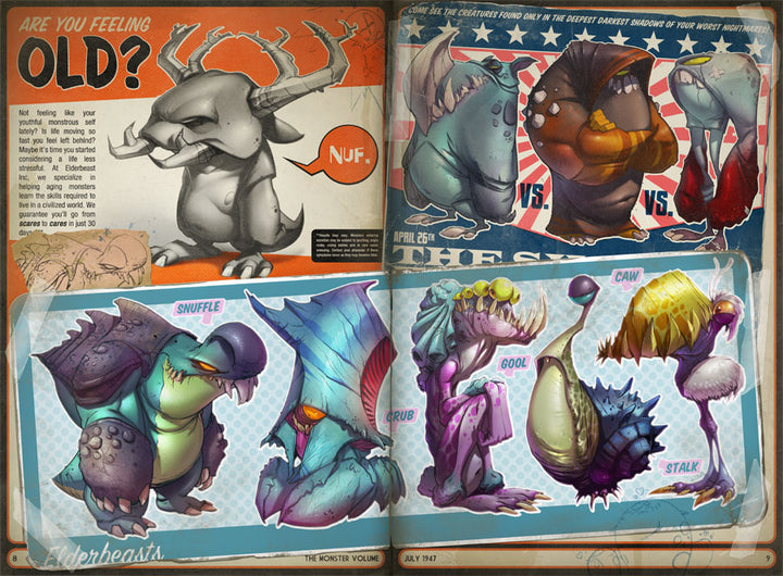 The Monster Volume - Signed First with Drawings, A Separate Drawing, Slipcase and other Kickstarter Extras