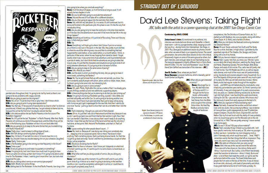 Comic Book Creator #40 - Remembering Dave Stevens – Stuart Ng Books
