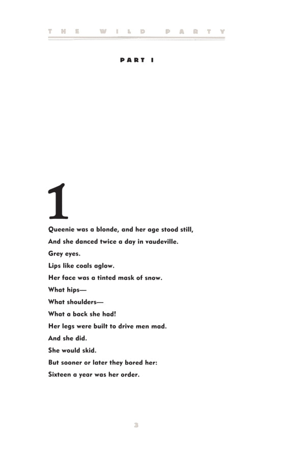 The Wild Party: The Lost Classic - Inscribed with a Drawing