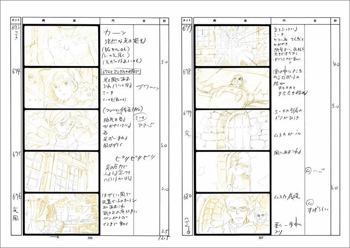 Laputa, Castle in the Sky : The Original Storyboards (Studio Ghibli Storyboards Vol. 2) First Printing