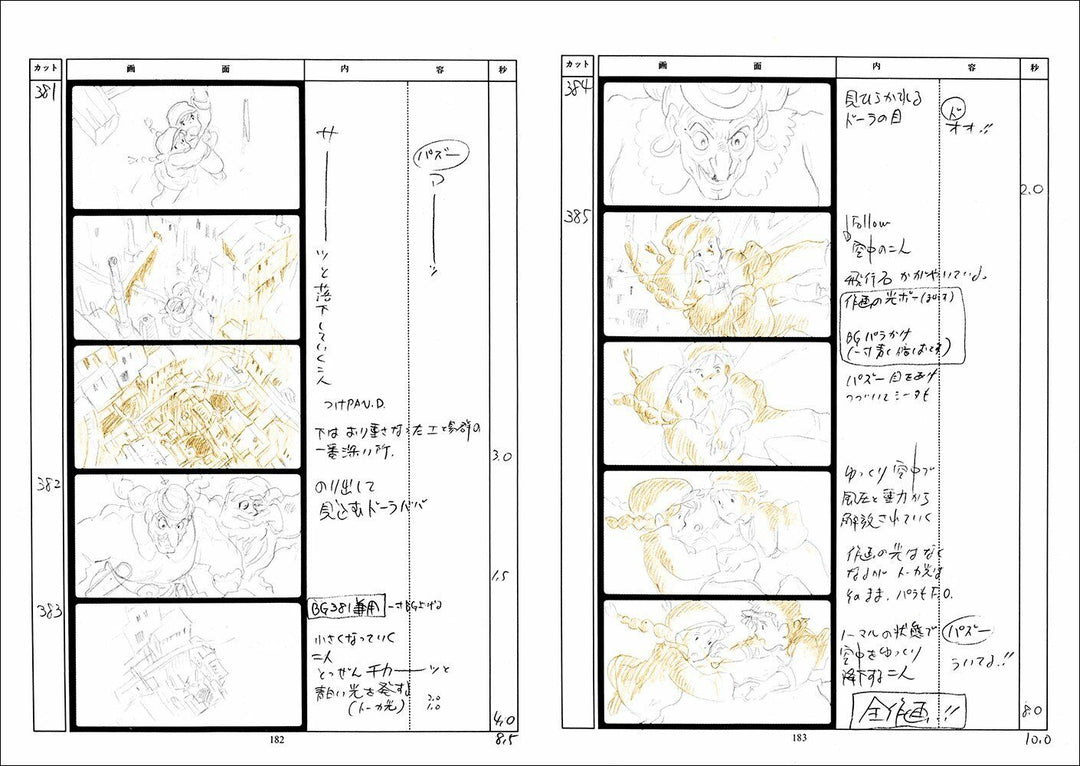 Laputa, Castle in the Sky : The Original Storyboards (Studio Ghibli Storyboards Vol. 2) First Printing