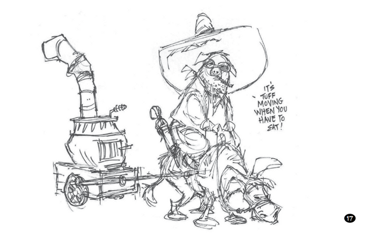 Pork Rinds & Fatback: The Works of Phil Mendez, Sketchbook #3