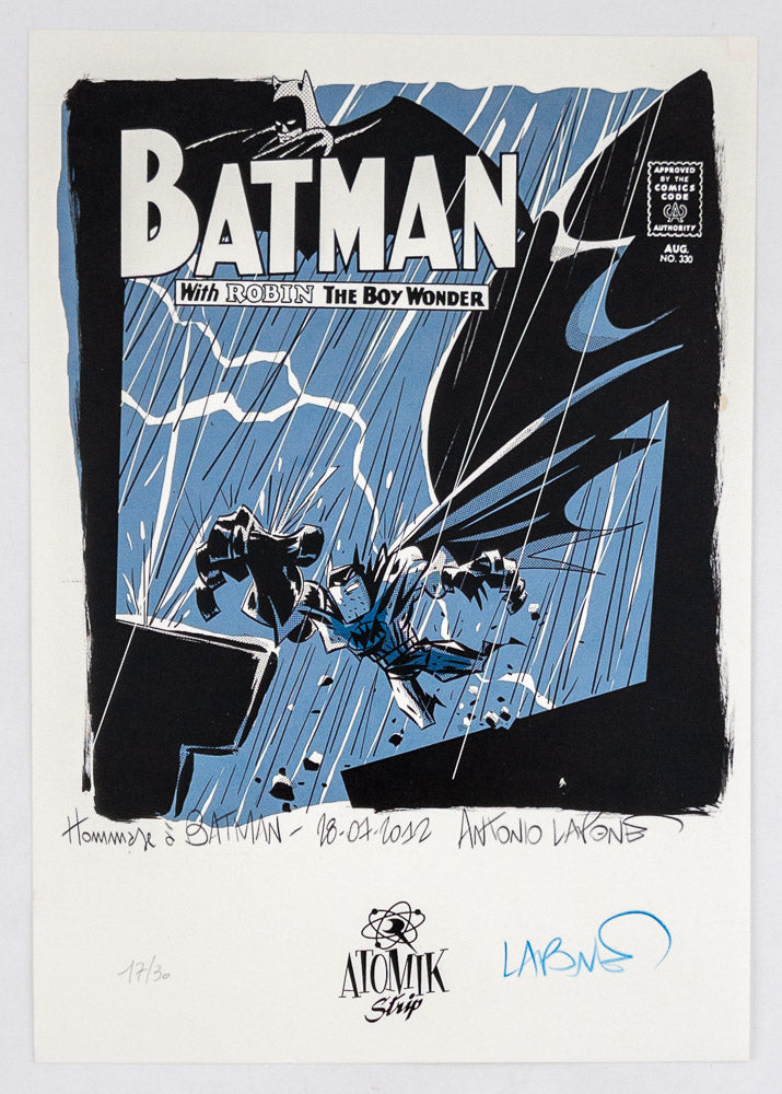 Lapone Batman Signed & Numbered Print