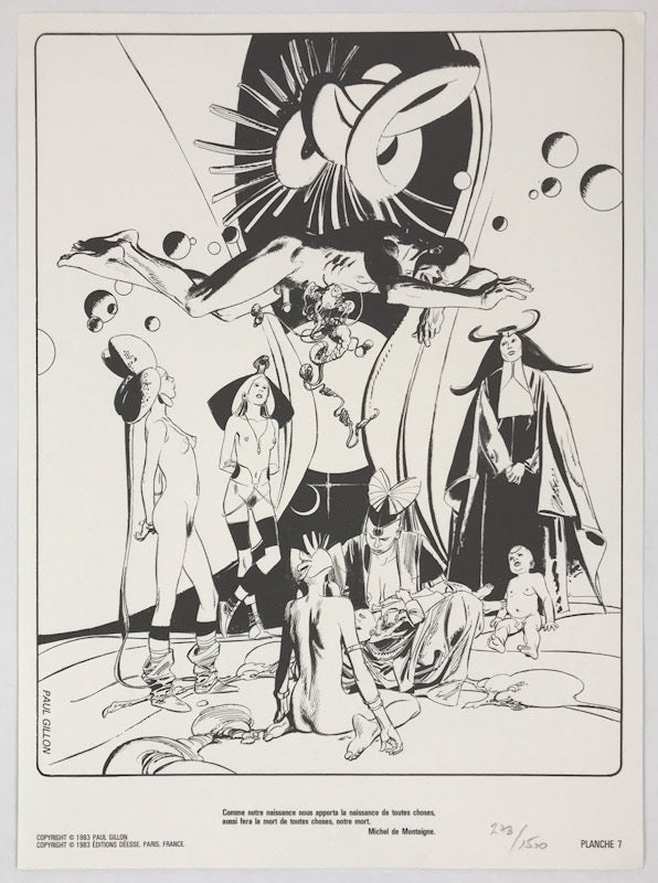 Paul Gillon Plate from World's Best Comic Books Artists Portfolio