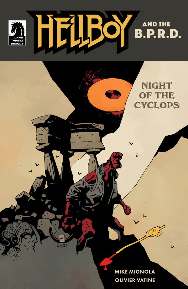 Hellboy and the B.P.R.D.: Night of the Cyclops - Mike Mignola Cover