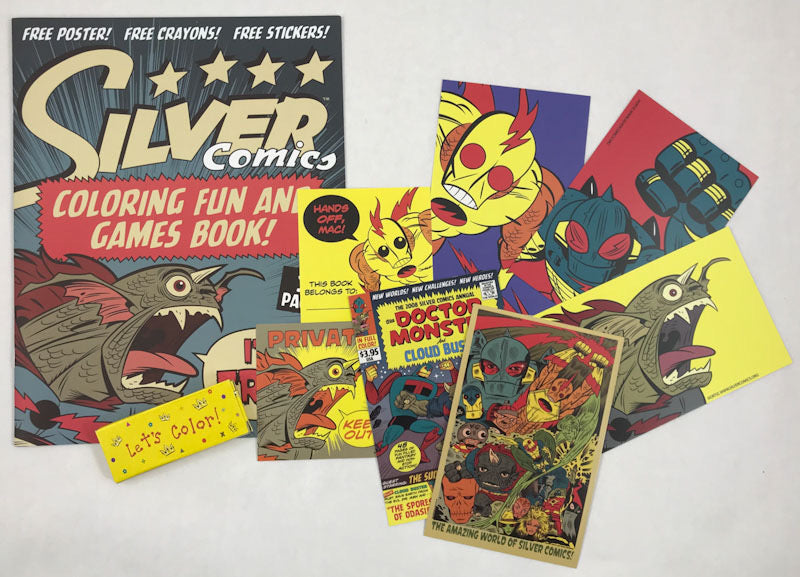 Silver Comics Coloring Fun & Games Book